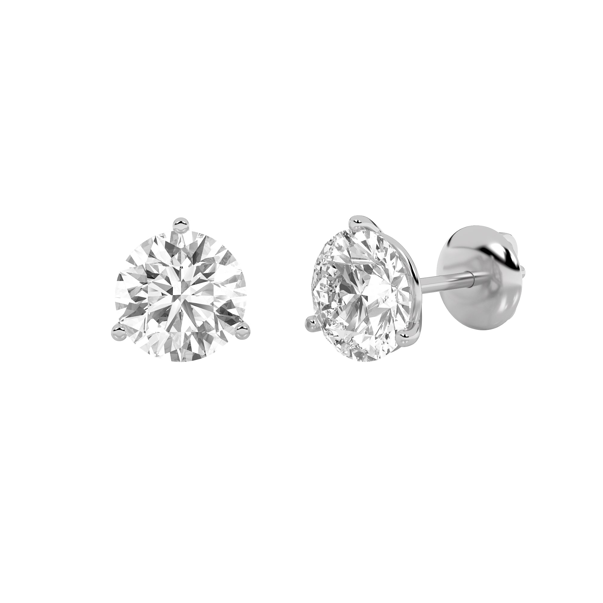 14KW 1ctw F+VS+ Lab Grown Diamond Earrings – Concierge Diamonds