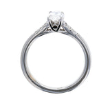 Marquise Diamond Engagement Ring with Petite Diamond Pave