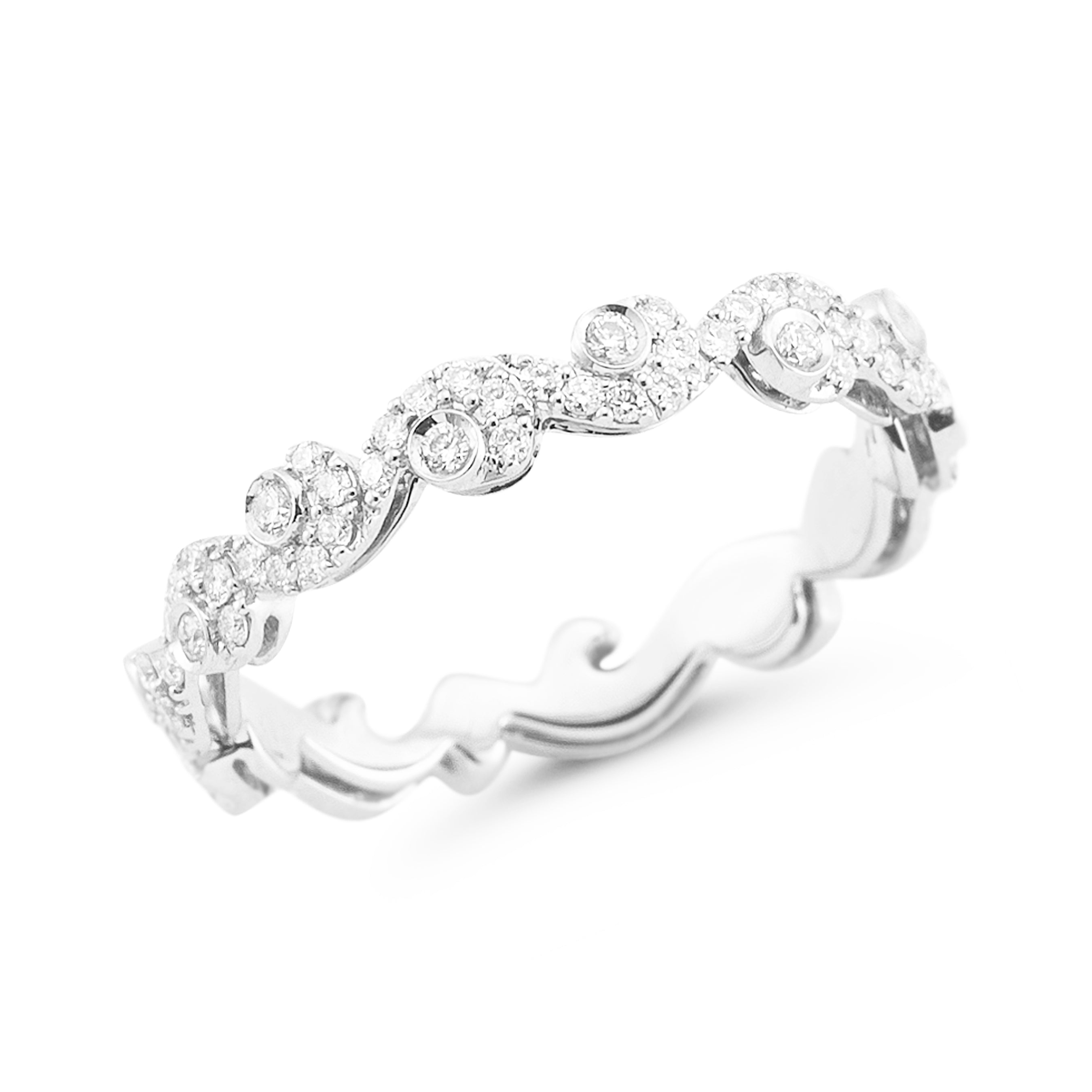 Diamond Scroll Ring – Concierge Diamonds