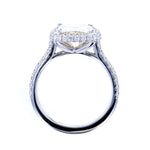 Cushion Cut Diamond Engagement Ring with Traditional & Dimond Halo