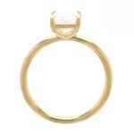 Radiant Cut Solitaire Diamond Engagement Ring in Yellow Gold