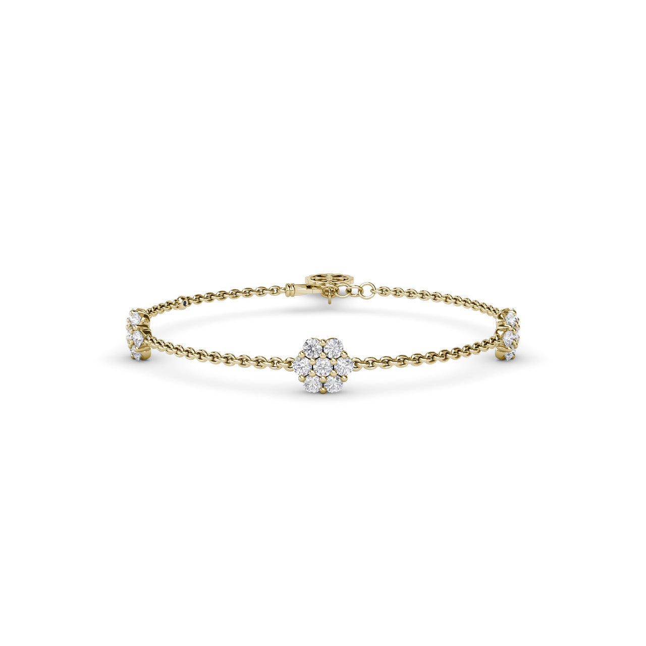 3.71 Carat Diamond Clover Bracelet 18k White Gold | Marisa Perry - Bracelets  Jewelry Collections