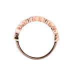 Dot Marquise Diamond Wedding Band in Rose Gold