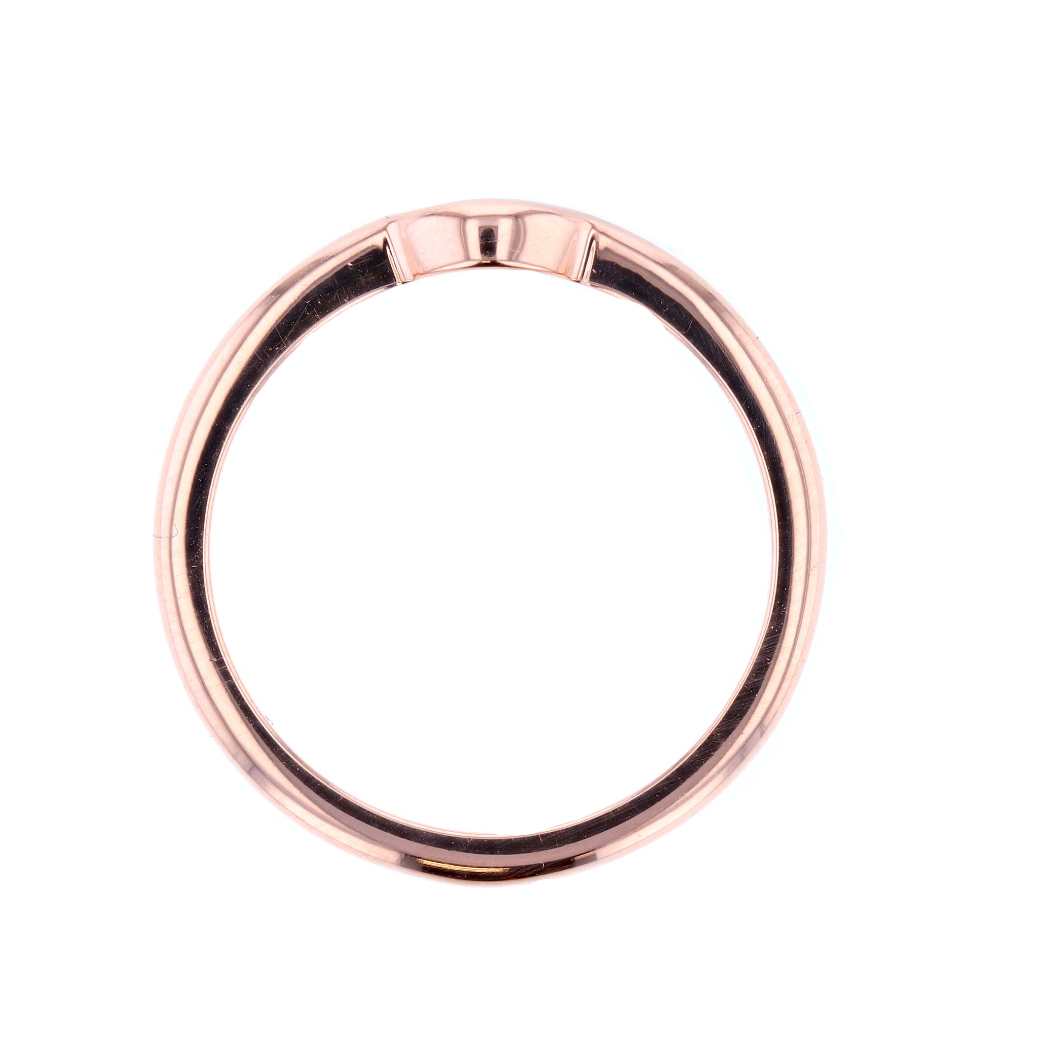 Women's Flush Fit Wedding Band in Rose Gold