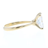 Cushion Cut Diamond Engagement Ring in Yellow Gold